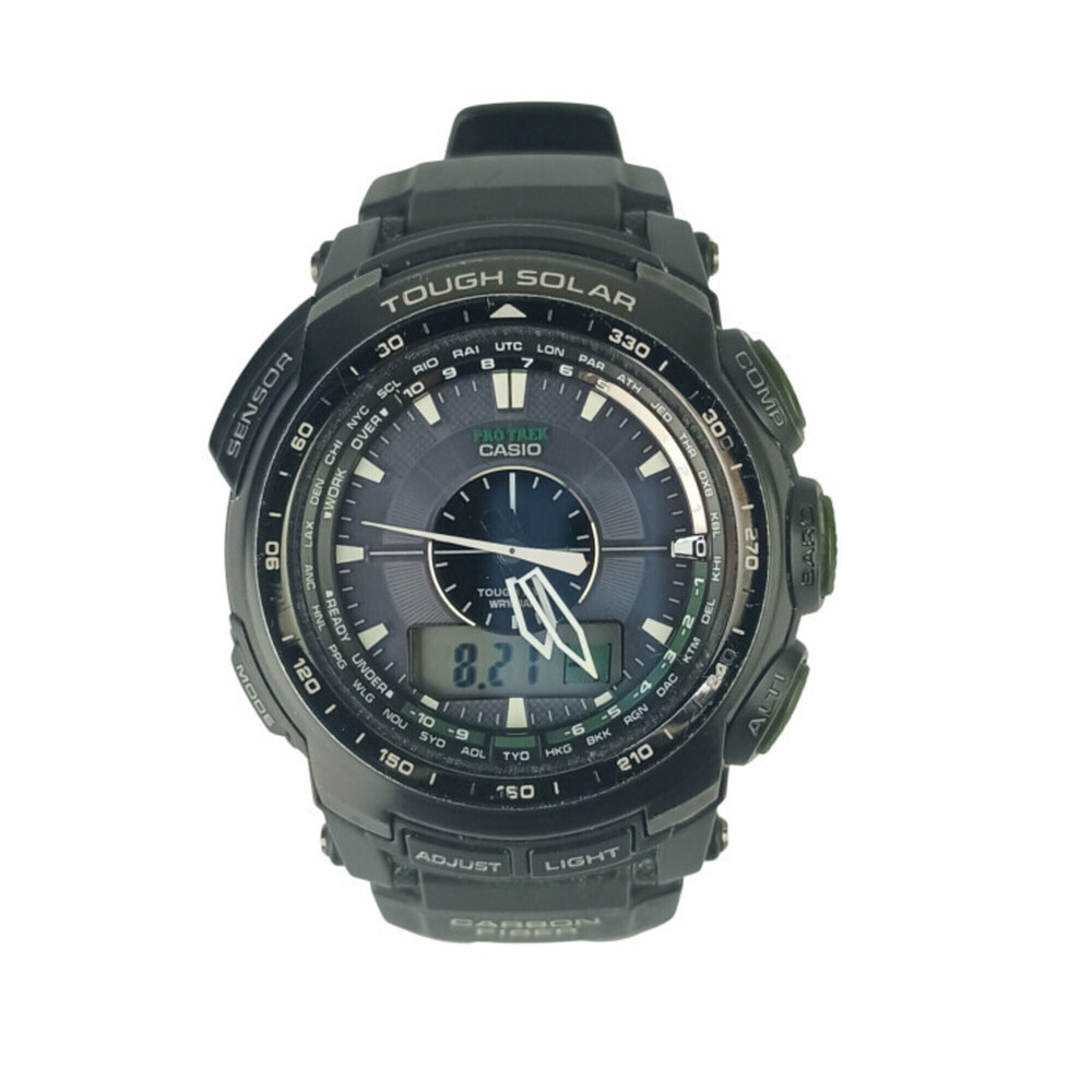 CASIO PRO TREK PRW-S5100-1JF Watch, Gray/Black, Resin/Stainless Steel, Men's,...